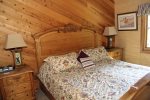 Mammoth Condo Rental Wildflower 48- King size bed in upstairs second bedroom